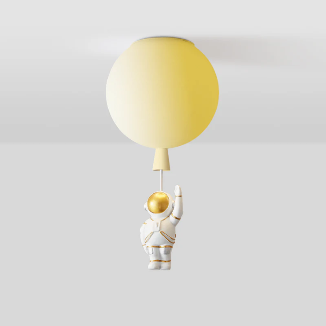 Trendy Maan/Astronaut Kinderkamer LED Plafondlamp - CosmoGlow