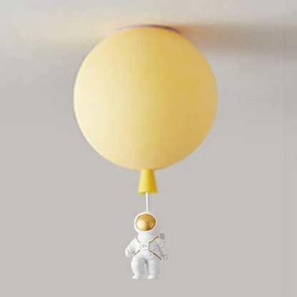 Trendy Maan/Astronaut Kinderkamer LED Plafondlamp - CosmoGlow