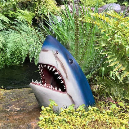 Oceaan Haai Tuinbeeld - Decoratief Haienstandbeeld voor Tuin en Interieur
