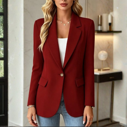 Elegante lange blazer met reverskraag - Comfortabel en stijlvol