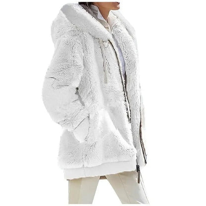 WarmVacht – Dames Fleecejack met Capuchon en Ritssluiting voor Wintercomfort