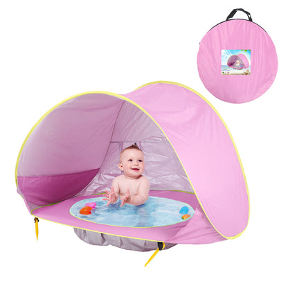 ZonNest Pop-up Baby Strandtent met Verkoelend Waterbadje