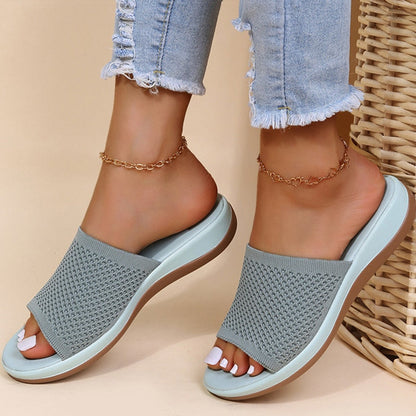 ComfortMesh Orthopedische Dames Slippers – Ademend & Verstelbaar