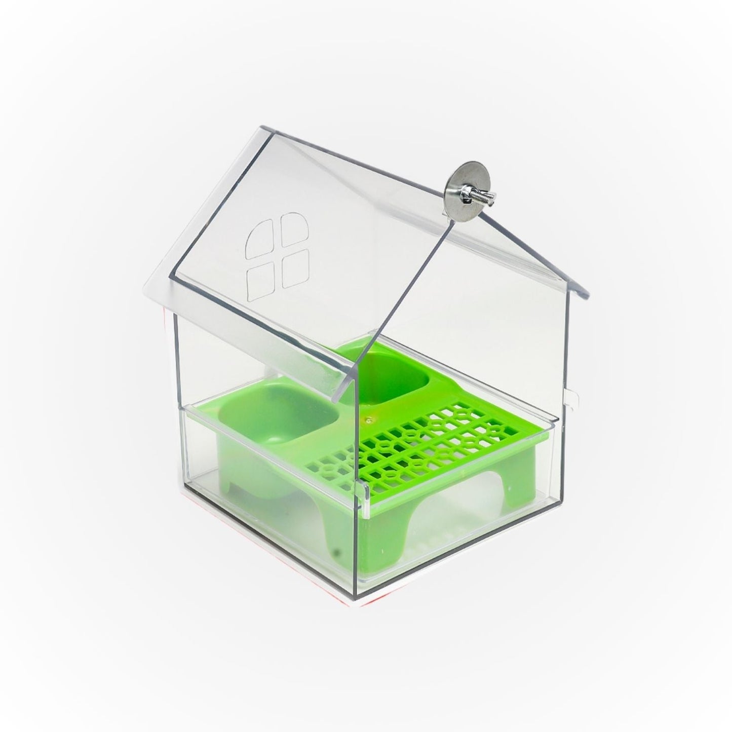 Externe Vogelvoerbak en Badhuis – Ruimtebesparende Anti-Mors Voederoplossing