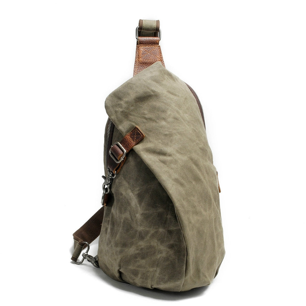 Waterdichte Canvas Schoudertas met Diefstalbeveiligingsvak – MultiWear
