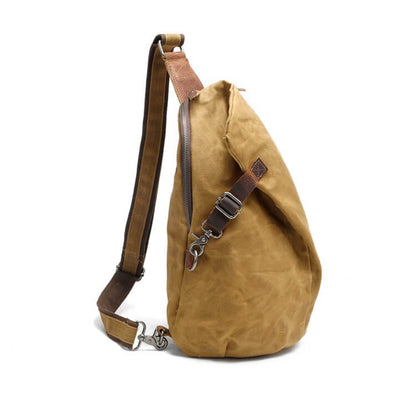 Waterdichte Canvas Schoudertas met Diefstalbeveiligingsvak – MultiWear