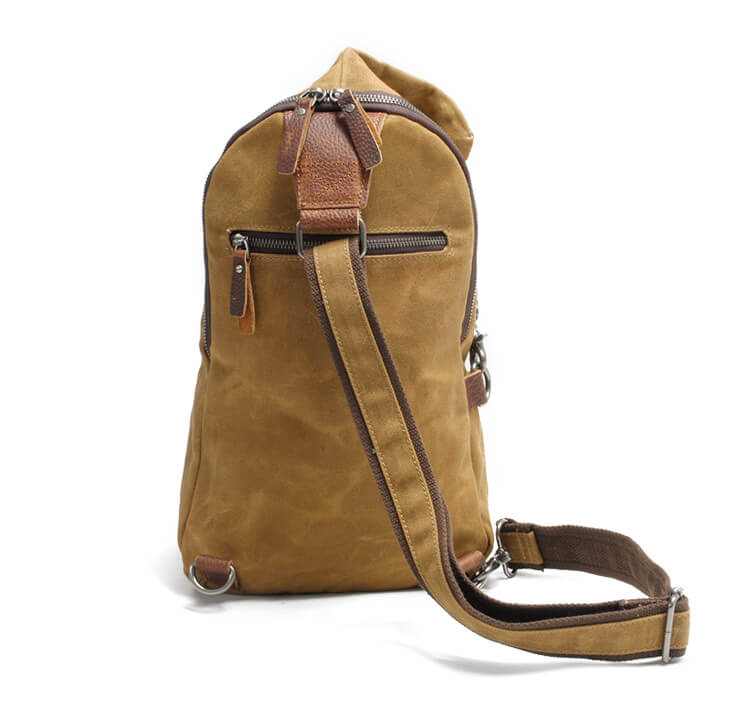 Waterdichte Canvas Schoudertas met Diefstalbeveiligingsvak – MultiWear