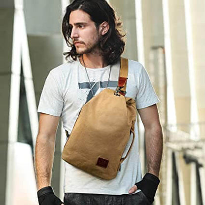Waterdichte Canvas Schoudertas met Diefstalbeveiligingsvak – MultiWear