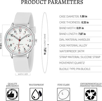 Waterdichte Klinische Verpleegkundige Horloge met Secondewijzer