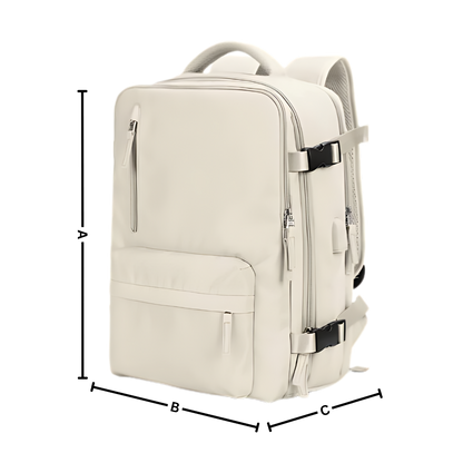 Norvo Waterdichte USB Rugzak – Reistas met Diefstalbeveiliging & Schoenenvak (35L)