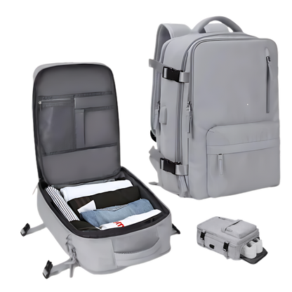 Norvo Waterdichte USB Rugzak – Reistas met Diefstalbeveiliging & Schoenenvak (35L)