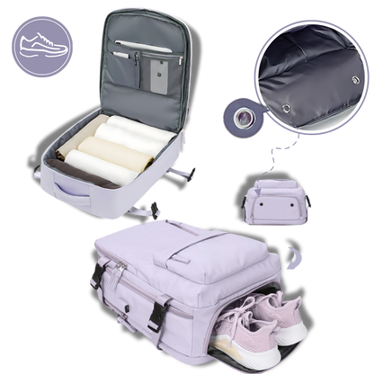 Norvo Waterdichte USB Rugzak – Reistas met Diefstalbeveiliging & Schoenenvak (35L)