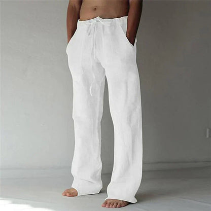 Comfortabele Heren Linnen Broek - Katoen Mix voor Lente & Herfst