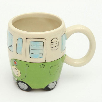 GroovyCup Camperbus Mok – Retro Keramieken Koffiemok 330ml