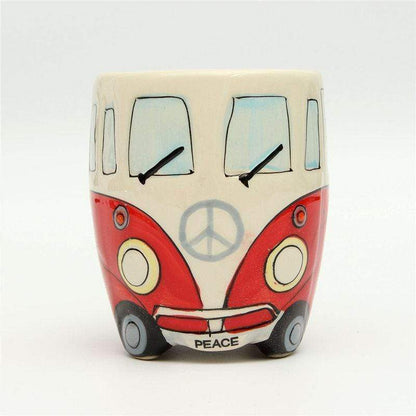 GroovyCup Camperbus Mok – Retro Keramieken Koffiemok 330ml
