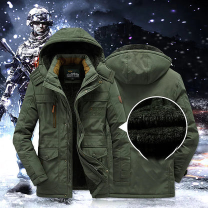Winterjas met capuchon en bontrand – warm en stijlvol