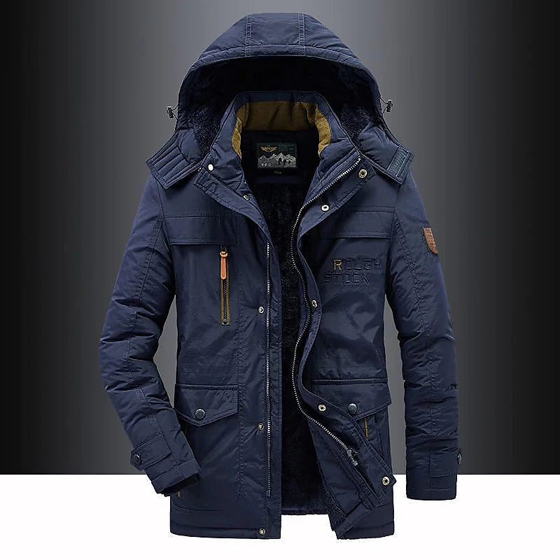Winterjas met capuchon en bontrand – warm en stijlvol