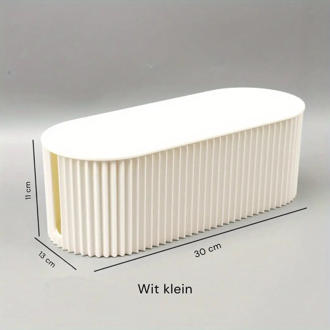 Bureaubox voor Kabelbeheer – Wit Organizer 30x11x13 cm
