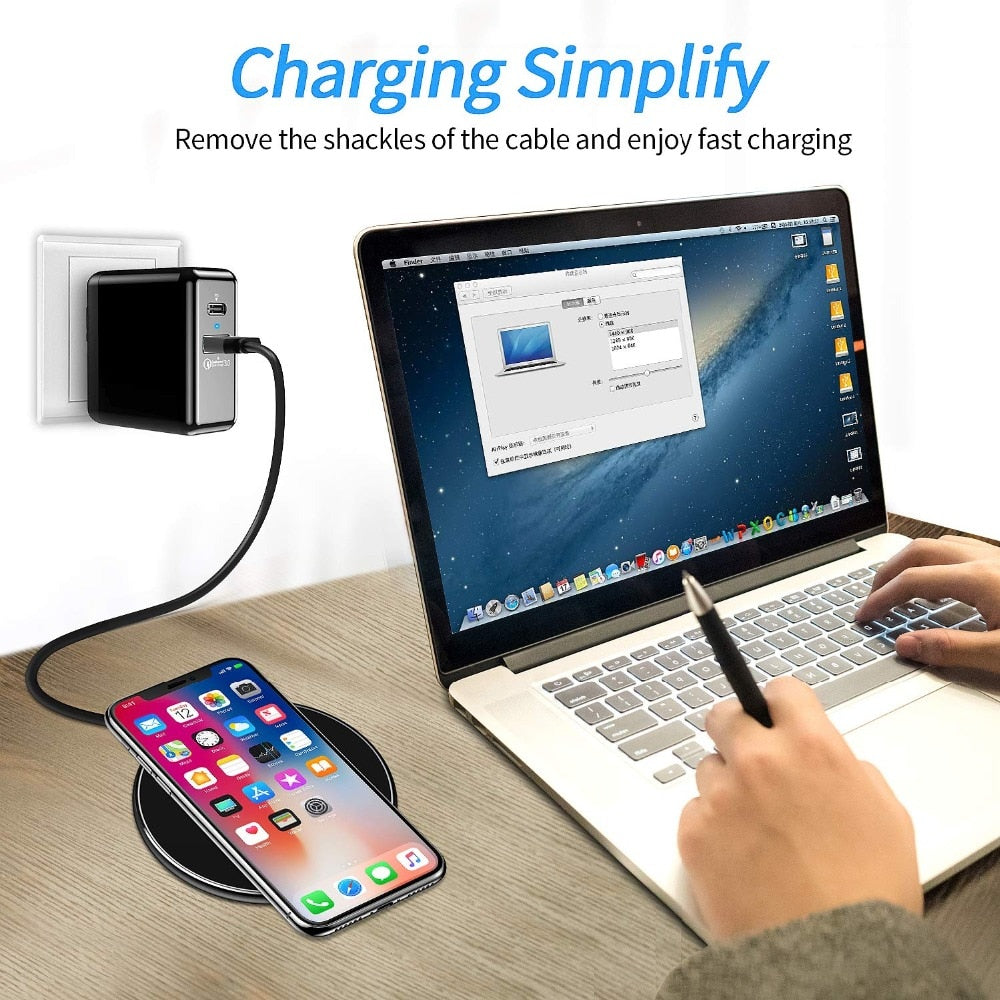 FDGAO 30W Snelle Draadloze Oplaadpad USB-C MagSafe - iPhone & Samsung