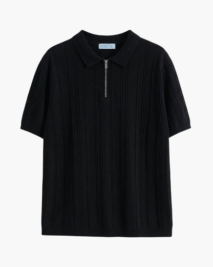 Ritskraag Knit Polo Heren - Casual Comfort Gebreide Knit